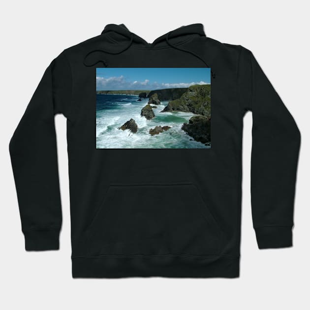 Bedruthan Steps, Cornwall Hoodie by BarnabyEdwards